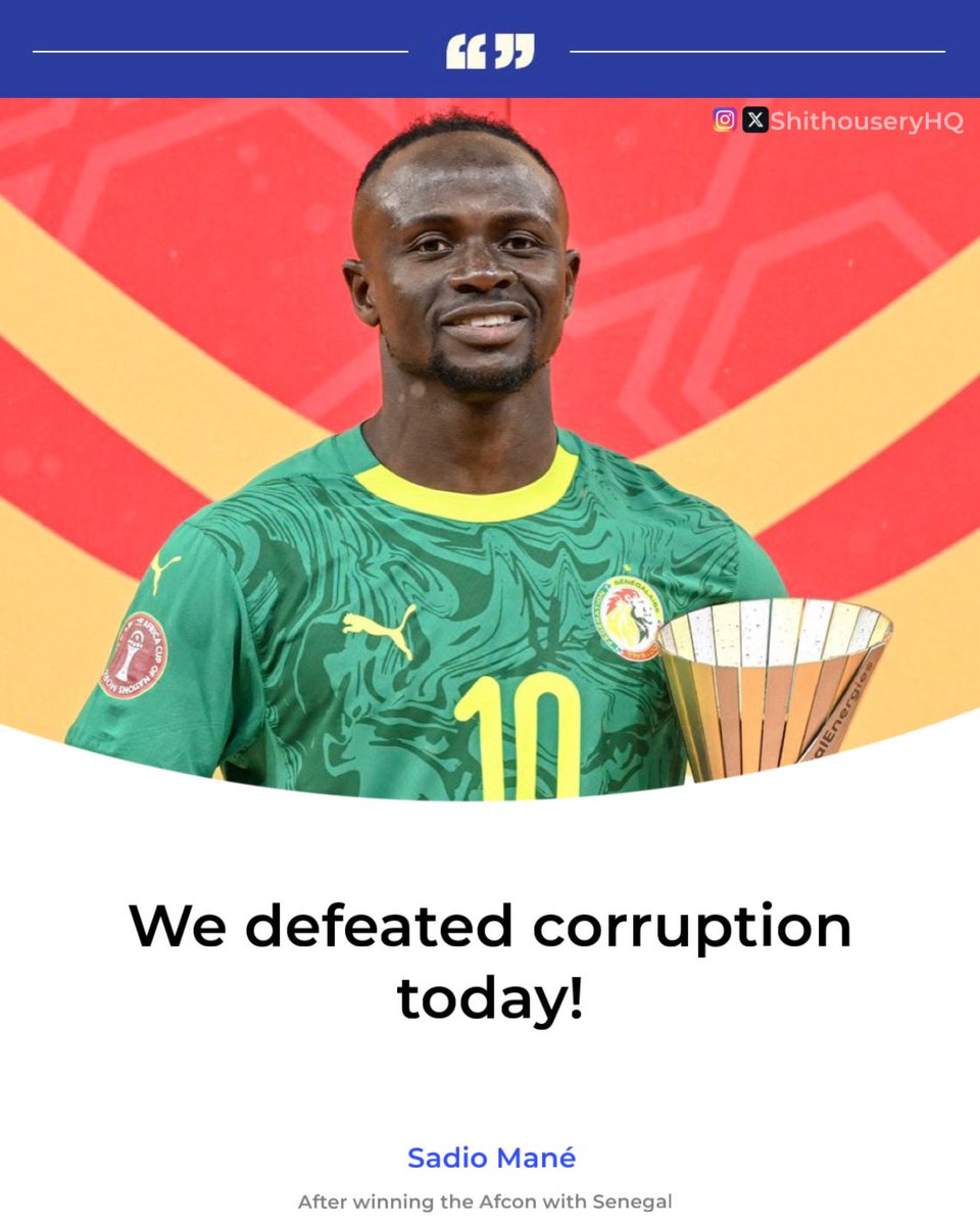 🗣️| Sadio Mané speaking after Senegal won the Afcon 👀