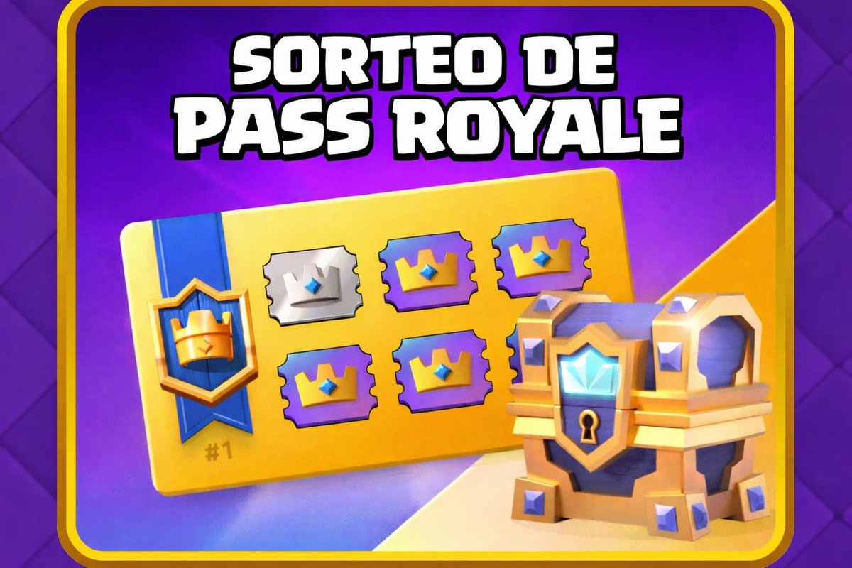 SORTEO🎉🥳

Voy a sortear 3 Pass Royale entre seguidores...

-Requisitos

*Seguir estas cuentas👇
<a href="/regionscol/">Regions Gaming Network</a>
<a href="/CopaCol_cr/">Copa Colombia</a>
<a href="/CzYerson/">YersonCz</a>

*DAR ME GUSTA Y RT A ESTA PUBLICACIÓN 

📅 Termina: 4 de febrero