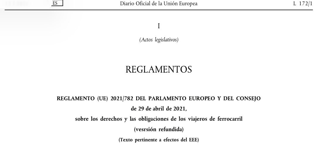 ❗️Derechos básicos e inmediatos debido a la cancelación de trenes mañana lunes 19:

🔹Si ibais a otra ciudad: reembolso del billete

🔹Si volvíais a casa: igual que el punto anterior o un transporte alternativo + comida + bebida + transporte + hotel 

boe.es/buscar/doc.php…