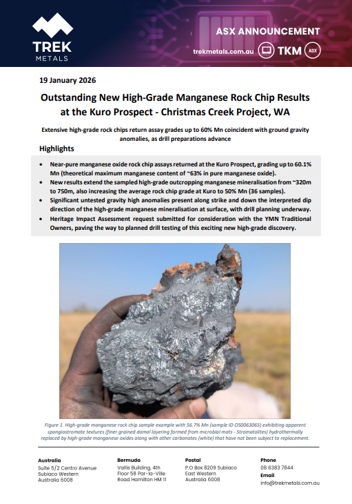 Trek Metals Ltd tweet media