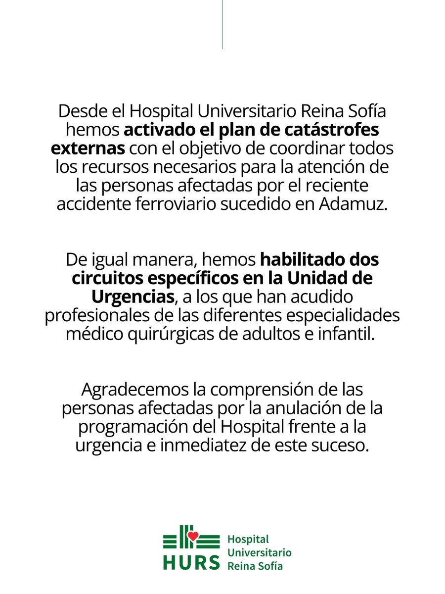 Hospital Universitario Reina Sofía tweet media
