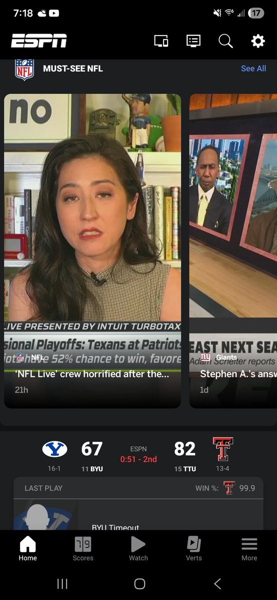 Mofiyah22's tweet photo. @minakimes you might want to have a conversation with @espn about this screenshot https://t.co/xZ08sIoa00