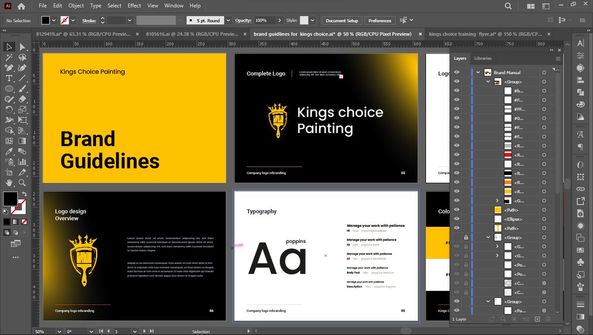 DahniDaniel's tweet photo. Designed the brand guidelines for kings choice painting I'll be posting some of the designs in the next slides looking forward to collaborating with brands, companies &amp; individuals https://t.co/rSImpNI044