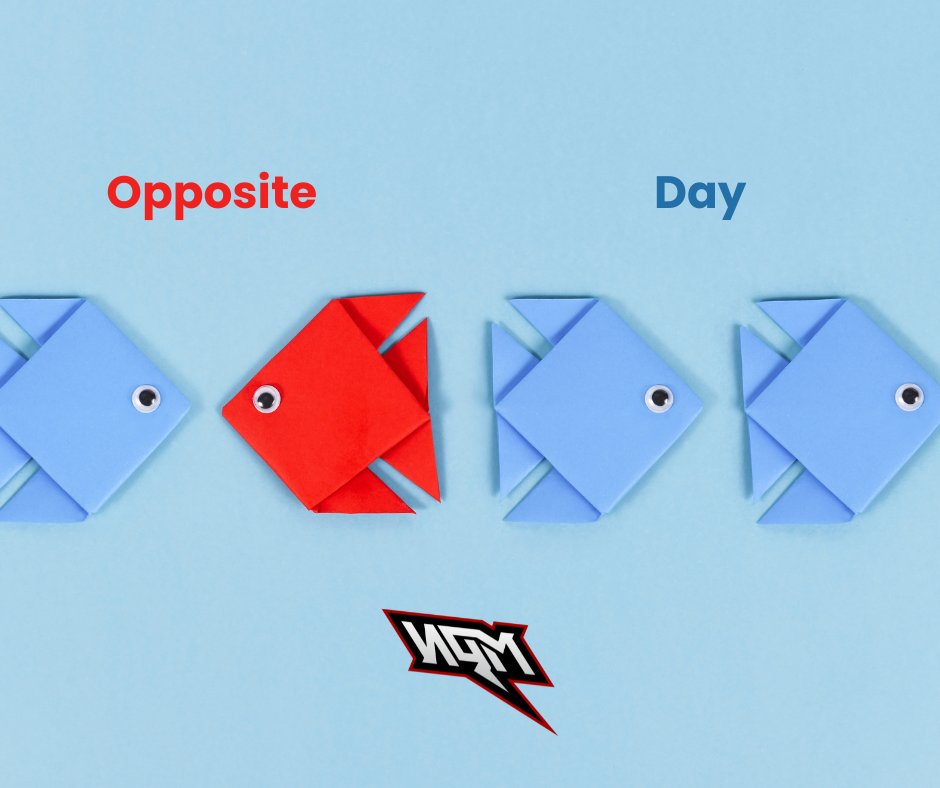 mpnlivenet's tweet image. Happy Opposite Day!

Today we’re encouraging everyone to think inside the box, take the slow lane, and definitely avoid trying anything new.

Innovation? Growth? Creativity? Nope… not today. 😉🔄

#OppositeDay #MPNGG #DoingTheOpposite #JustForFun