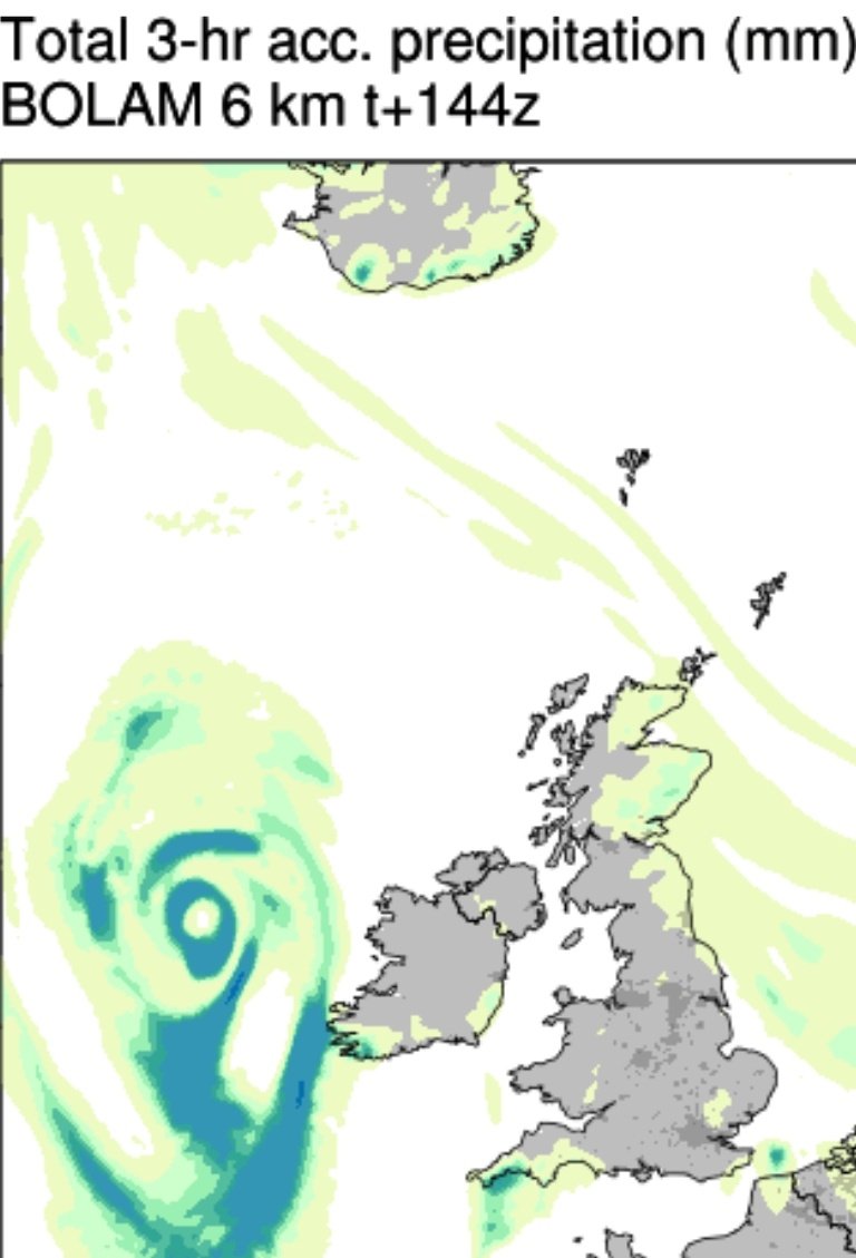 Vakapiupiuu's tweet image. Divendres 23 #gener2026 una baixa molt molt profunda es situaria al W del Regne Unit/Irlanda. 
Si no em descompto el centre obté 954 hPa, una Patmosfèrica de pur huracà!
