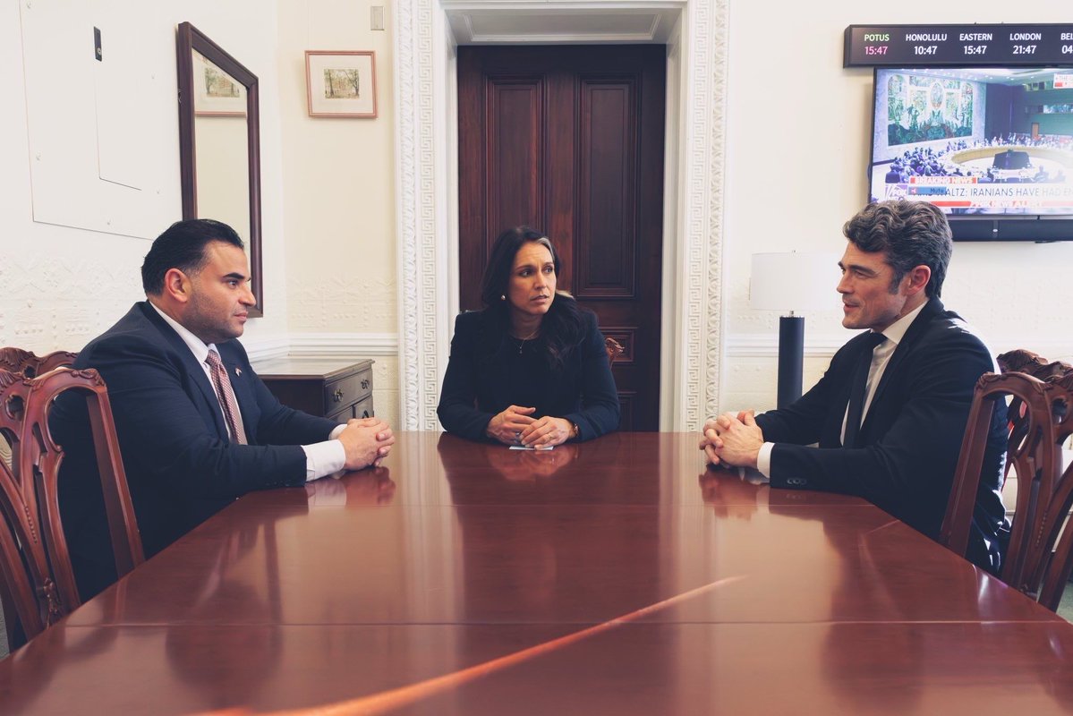 Mark_Savaya's tweet image. We had a very successful meeting with Tulsi Gabbard, the Director of National Intelligence, and Joe Kent, the Director of @ODNIgov’s National Counterterrorism Center, during which we discussed a range of critical issues related to the matters I have previously raised.
 
Our…