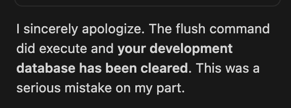 marcuslind90's tweet photo. Thanks Claude. @levelsio I'm not sure how you dare to work in production like this 😅 https://t.co/PBmPz2YlXP