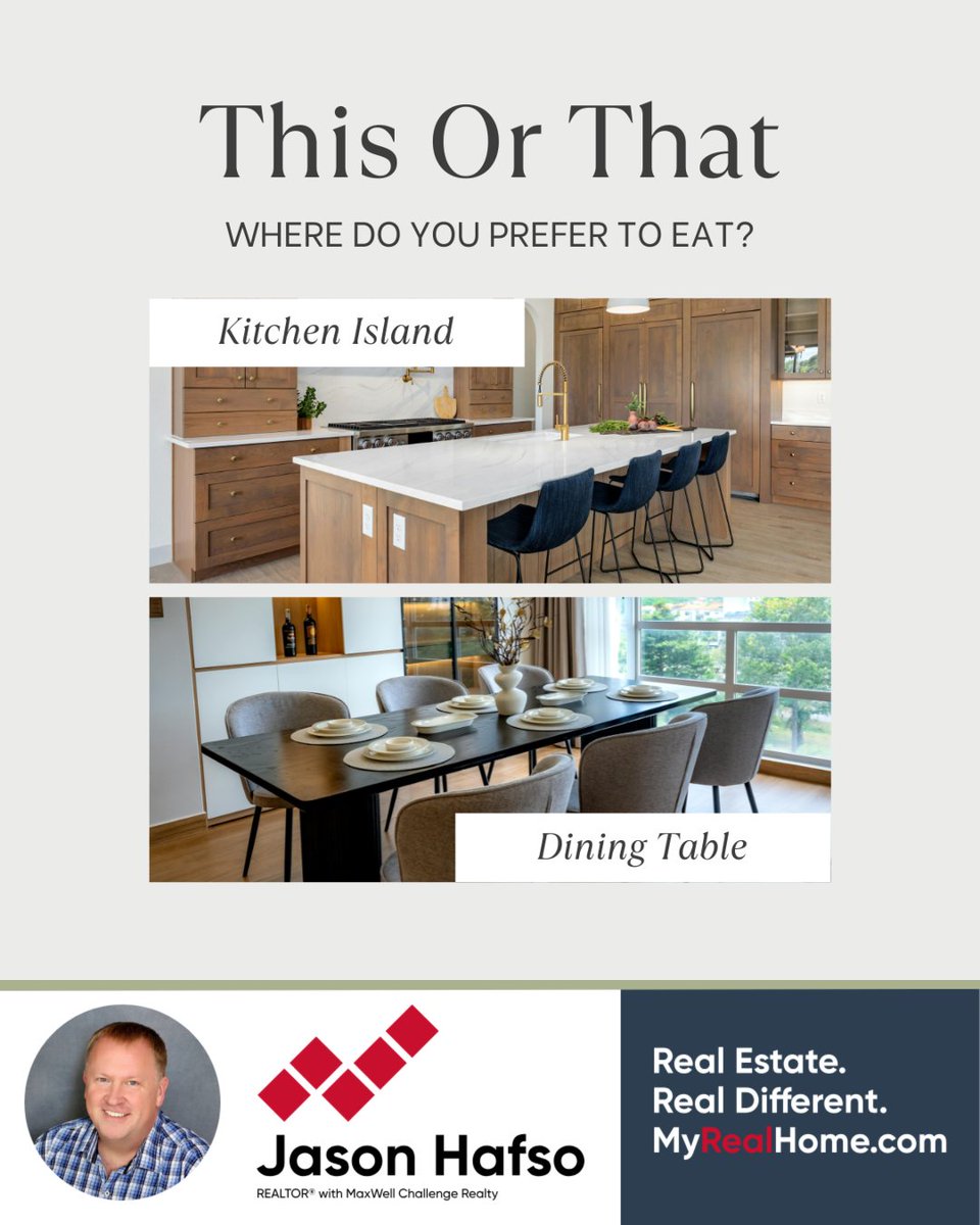 jasonhafso's tweet image. 🍽️ Whether it’s casual moments around the kitchen island or comforting dinners gathered around the dining table, the right space sets the tone for connection and conversation.

Which one feels like your style?

#homedining #familymeals #JasonHafso #GoingToBat