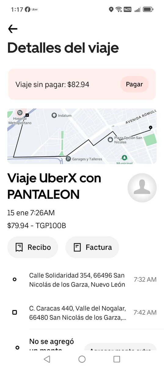 abrilguzman's tweet photo. Qué onda con sus conductores🐀🐀🐀 @Uber_MEX siempre es lo mismo ponen que no pagaste y hasta te bloquean de la app 😡😡✊🏻✊🏻 https://t.co/5I8Qs4RKSv