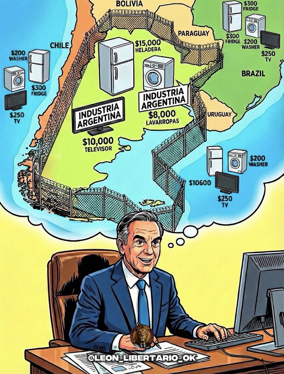 Pichetto sueña con una Argentina cerrada, donde “proteger” significa obligar al argentino a pagar una heladera o un televisor 10 veces más caros que en el resto del mundo.

Lo que no entiende es básico: si importás lo que no podés producir barato, el ahorro de millones de