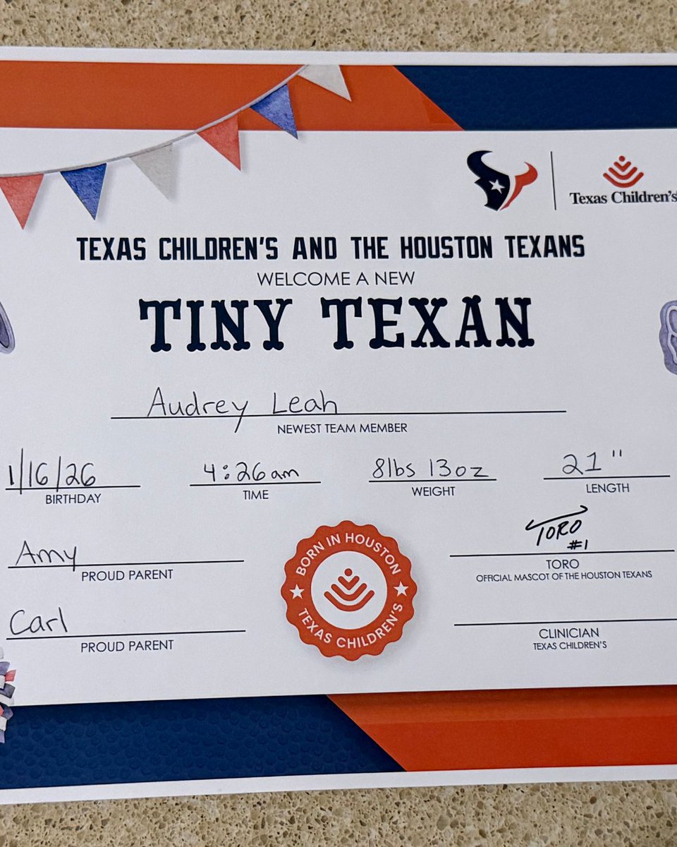 Texas Children's tweet media