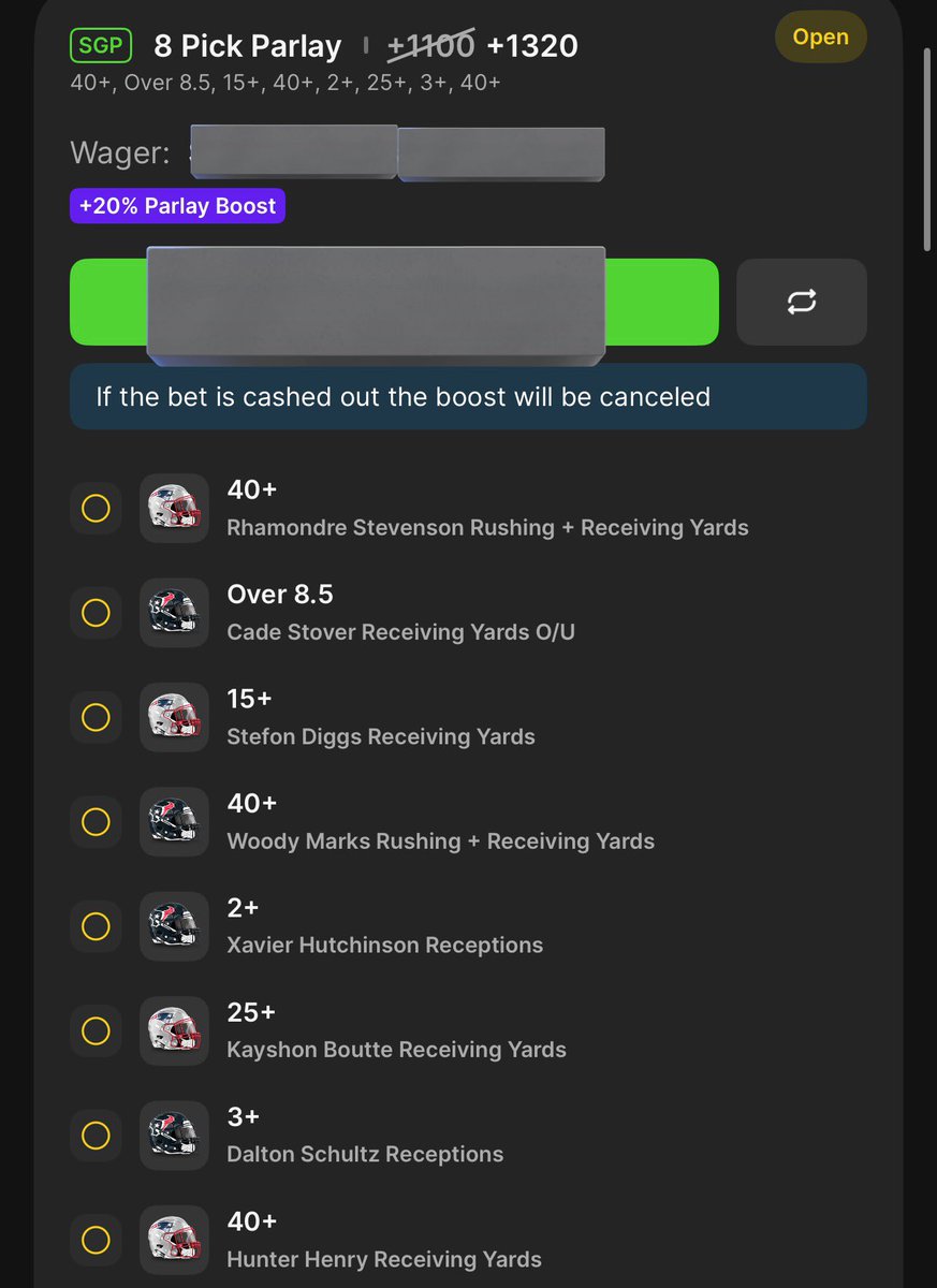 Parlay_her's tweet photo. #Patriots #Texans 

Add or take off who you want. 

#Playoffs #sundayvibes https://t.co/qxO2QUBGX5