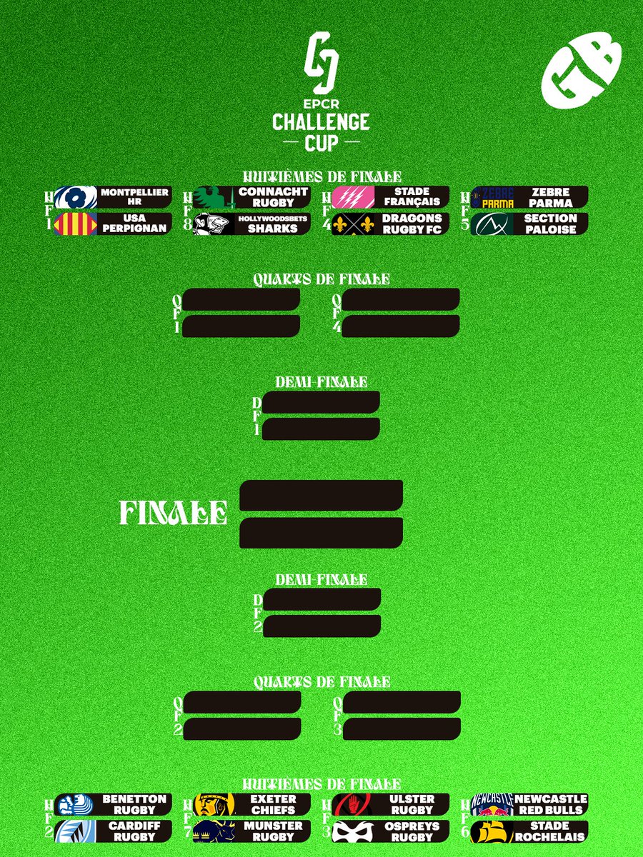 OFFICIEL - Voici les tableaux des phases finales de Champions Cup et Challenge !

Vos pronos ?