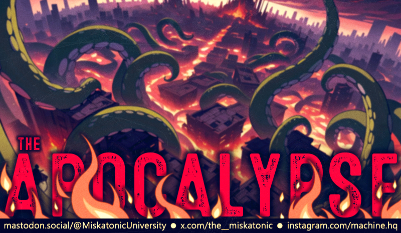 arg_machine's tweet photo. New! Breaking news from The Apocalypse Project! Now at https://t.co/x3BVqEenyR and at https://t.co/8w5KChSLkW

#SciFi #Horror #Apocalypse https://t.co/Lxpo9dDPop