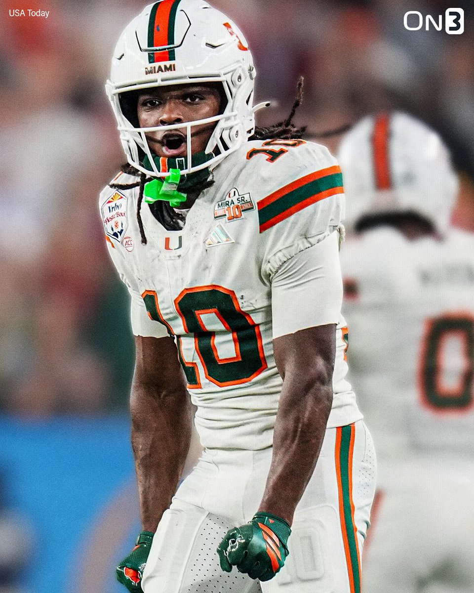 On3's tweet image. NEW: Malachi Toney bought into Mario Cristobal’s vision for Miami and helped make it real🙌

"We were in practice, he started making plays, and I was like, 'Who is that?' And they were like, 'They call him Baby Jesus.' 

And I'm a pretty religious guy, so you better be him to be…