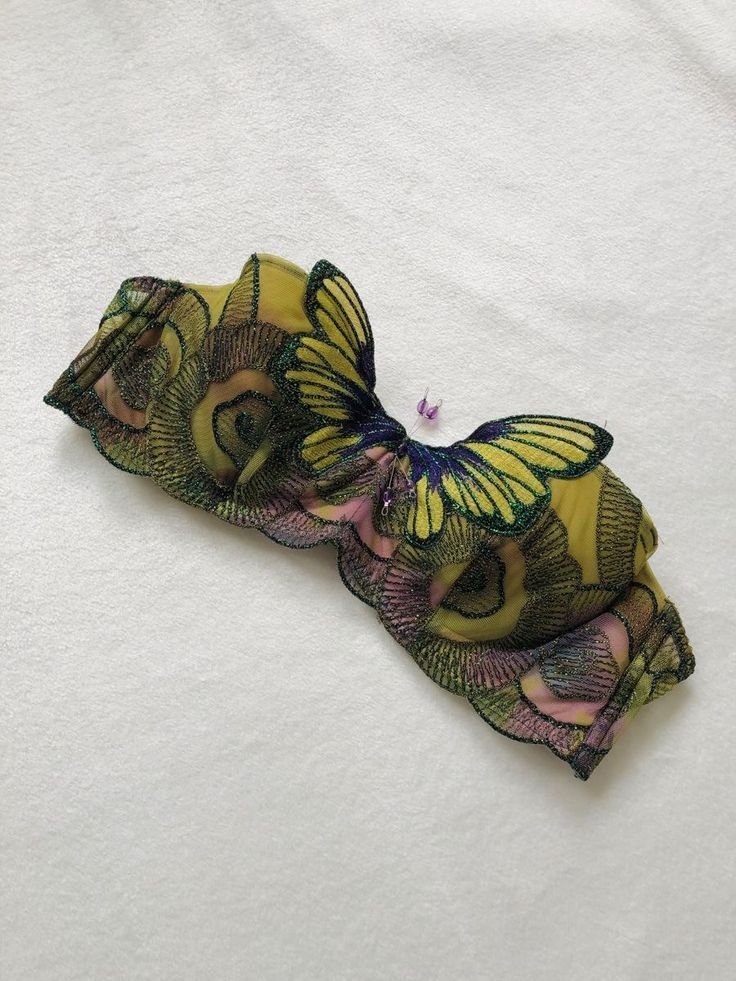 aesttics's tweet image. vintage butterfly lingerie