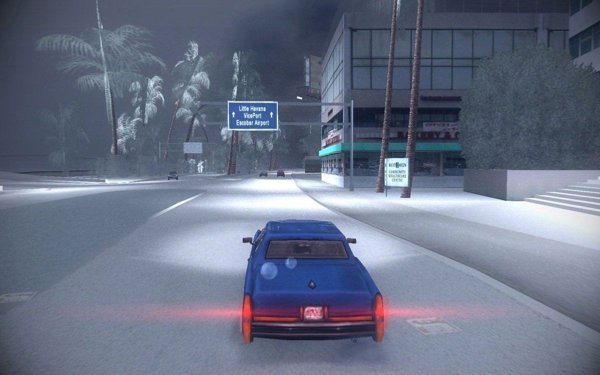 Console_Classic's tweet image. Grand Theft Auto: Vice City – Winter Mod 3.0.

Even Vice City’s trading the sun for snow tonight! The classic 2002 map gets a frosty facelift—because palm trees look way better with icicles. ❄️

#ViceCity #WinterMod #RetroGaming