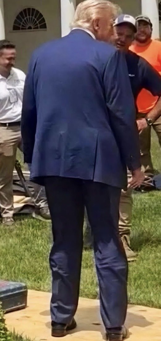 Either that’s medical equipment behind his legs or the weirdest place I’ve ever seen someone store emergency cheeseburgers.