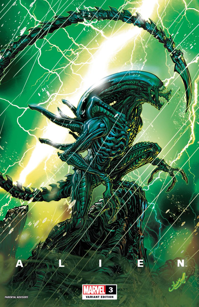 avpgalaxy's tweet photo. This fantastic piece of Alien artwork is Jonboy Meyers's variant cover for the third issue of Alien: Icarus. #Xenomorph #AlienIcarus #JonboyMeyers #Alien #Aliens #HRGiger #StanWinston #AlienvsPredator #JohnKennedy #MarvelComics #AliensvsPredator https://t.co/zX5It3hVBd
