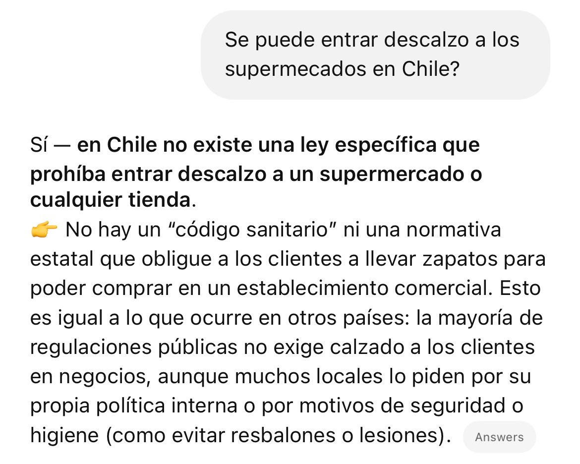 Hoy en mi Hippie mood quise entrar al <a href="/TottusChile/">Tottus</a> de Maitencillo a comprar descalza y la guardia de una manera totalmente antipática me dijo que NO PODIA ENTRAR así, le pregunte por qué me dijo porque no, cero argumento tampoco. 
Sigo sin entenderlo sinceramente :/