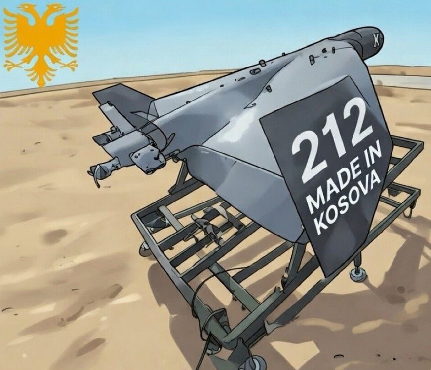 undapalmtrees's tweet image. 🇦🇱 212 🇦🇱🫡💯💯💯 UPDATE : #UÇK 🇦🇱 #MadeinKosova 

Kamikaze drones designed to crash and explode into targets over 1,124 km, this range reaches targets like Belgrade and Kiev. Developed by Ridvan Aliu🇦🇱🫡.

Kosove joins the growing list of small nations developing drone strike