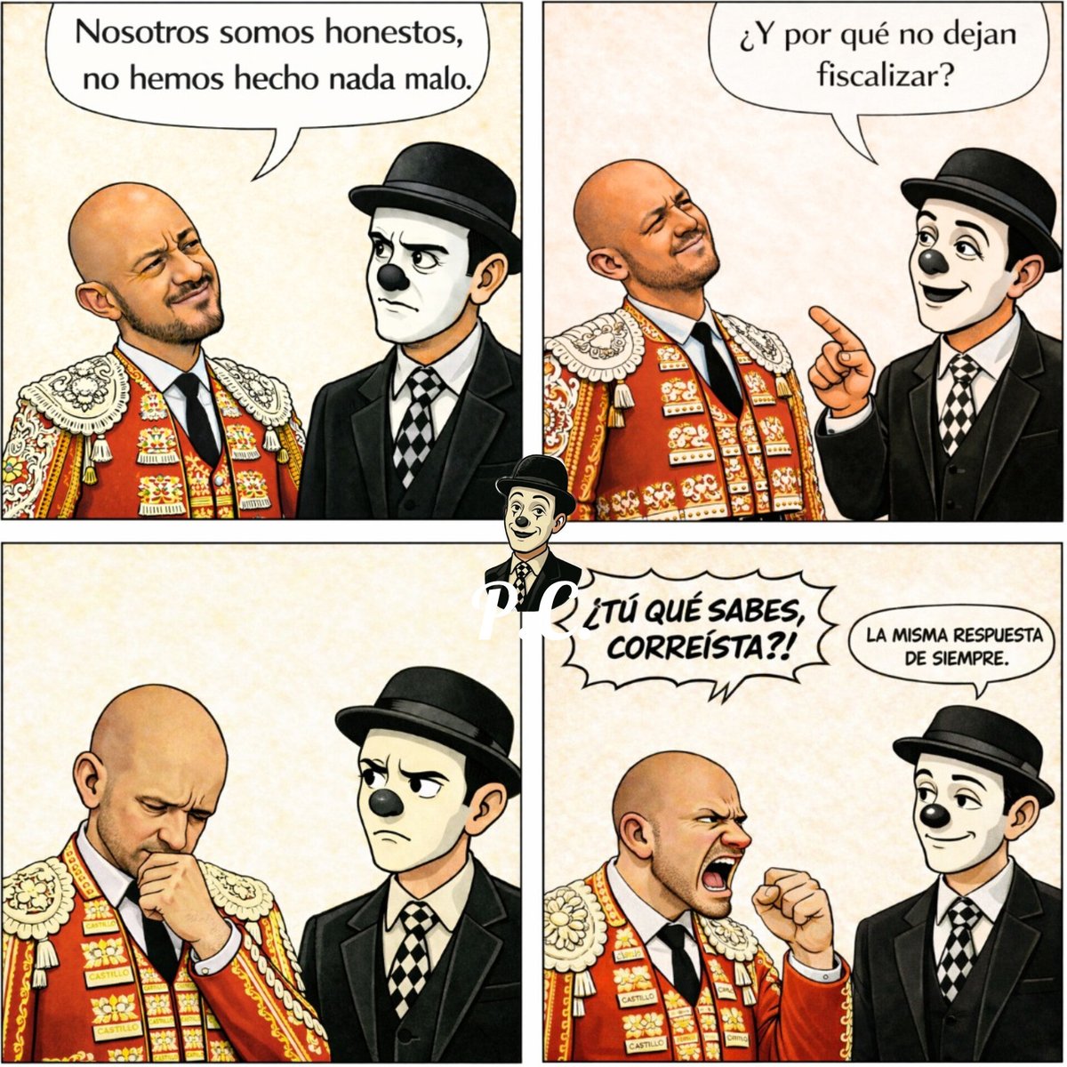 Siempre con la vieja confiable el insultador de  <a href="/SoyCastillo593/">Andrés Castillo Maldonado</a>  
Nunca argumentos solo ataques e insultos <a href="/DanielNoboaOk/">Daniel Noboa Azin</a> <a href="/MashiRafael/">Rafael Correa</a> <a href="/LuisaGonzalezEc/">Luisa González</a> <a href="/PolitiIvan5/">Ivan Loza</a> #PabloCisneros #SrMimo #Comic #Politica #Ecuador