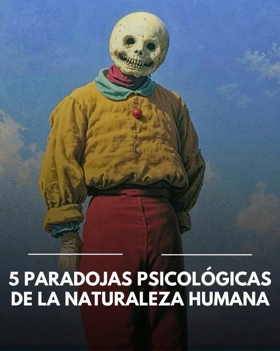 mindclimb25's tweet image. 5 paradojas psicológicas de la naturaleza humana:

Hilo🧵