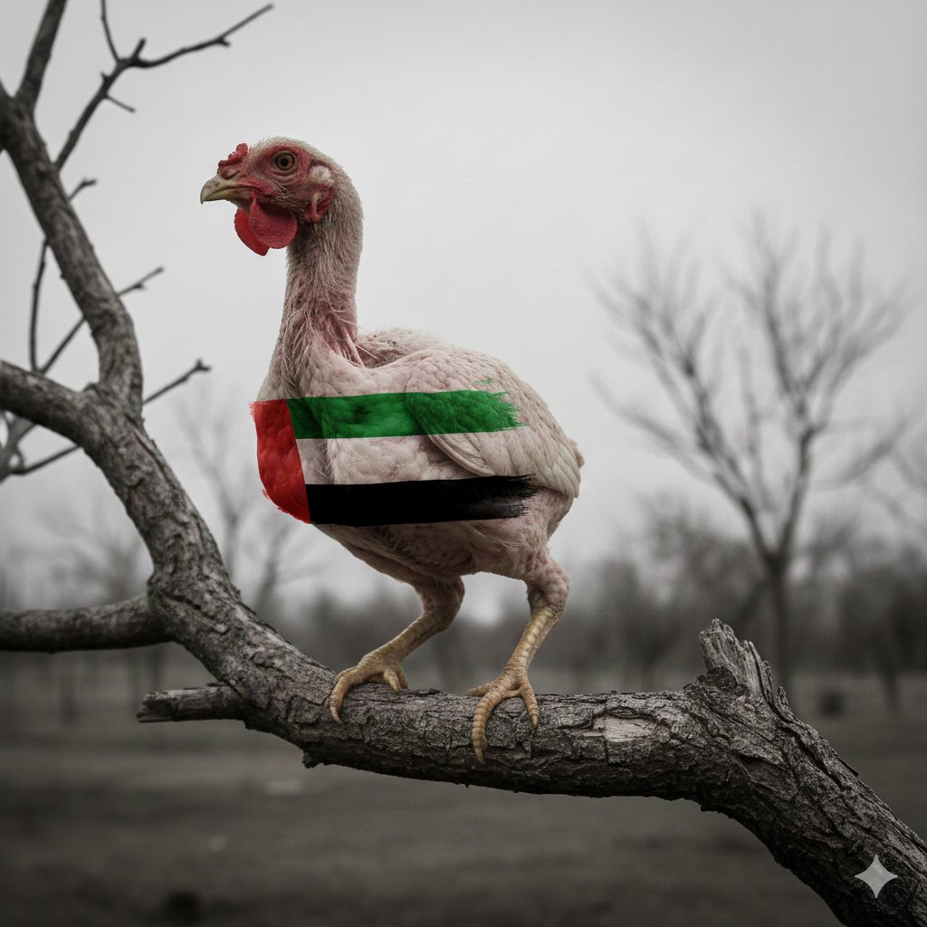 الدجاجه التائهه راح نتف ريشها ومع كل نتفه راح تقول بق بق بقااااق 😂😂😂