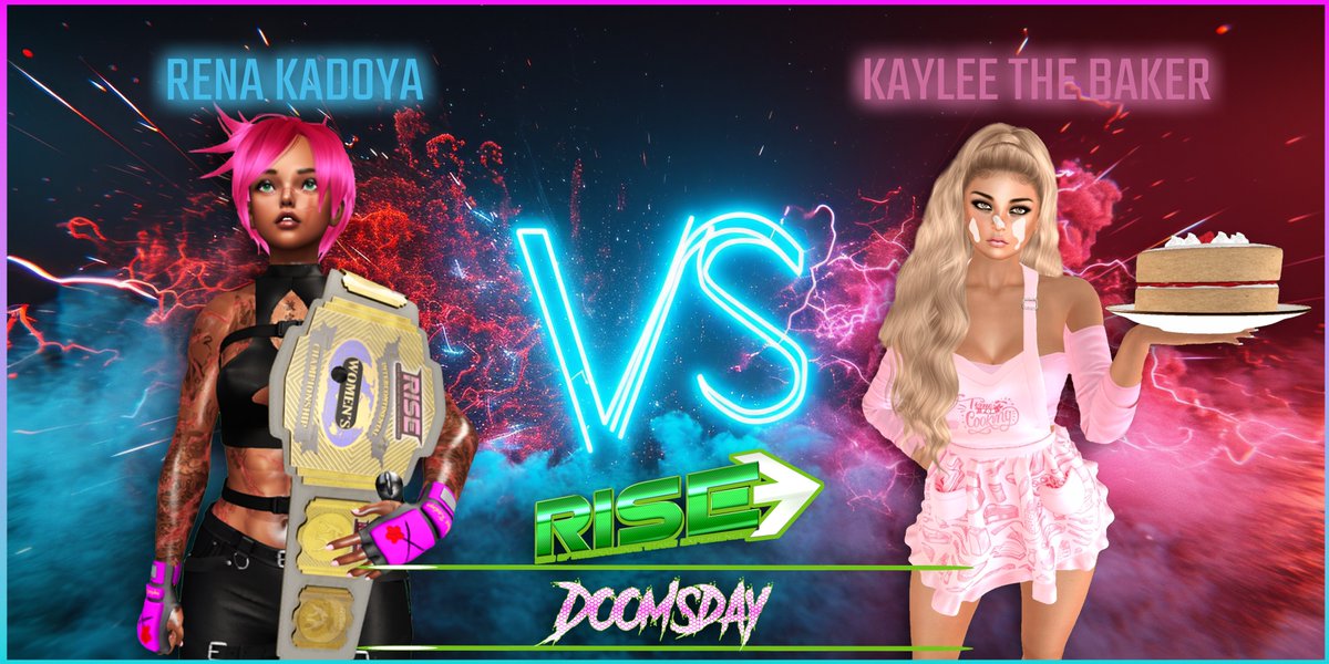 It’s not just a fight. It’s a BAKE‑OFF MATCH.
Today 2 PM SLT Kaylee The Baker faces Rena Kadoya 
for RISE Women’s Intercontinental Championship.
The recipe for chaos is already mixing. 
Who rises and who gets burned?
maps.secondlife.com/secondlife/inf…
<a href="/PWrestling2019/">Premier Wrestling</a> <a href="/secondlife/">Second Life</a> #secondlife