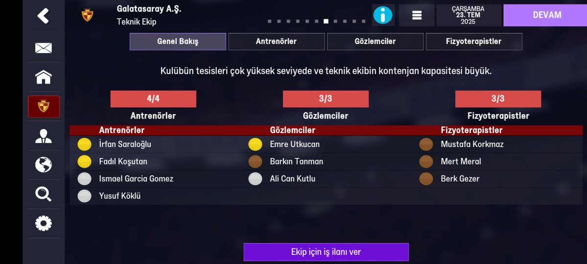 Lan FM Mobile'da Galatasaray'daki fizyoterapistlerin rezilliğe bakın ag