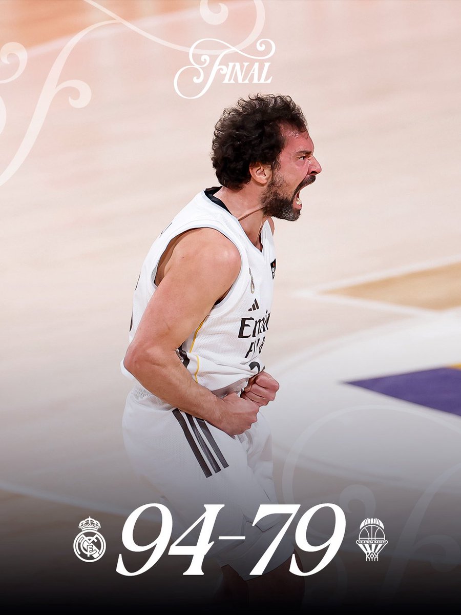 RMBaloncesto's tweet image. 🏁 FP: @RMBaloncesto  94 - 79 @valenciabasket