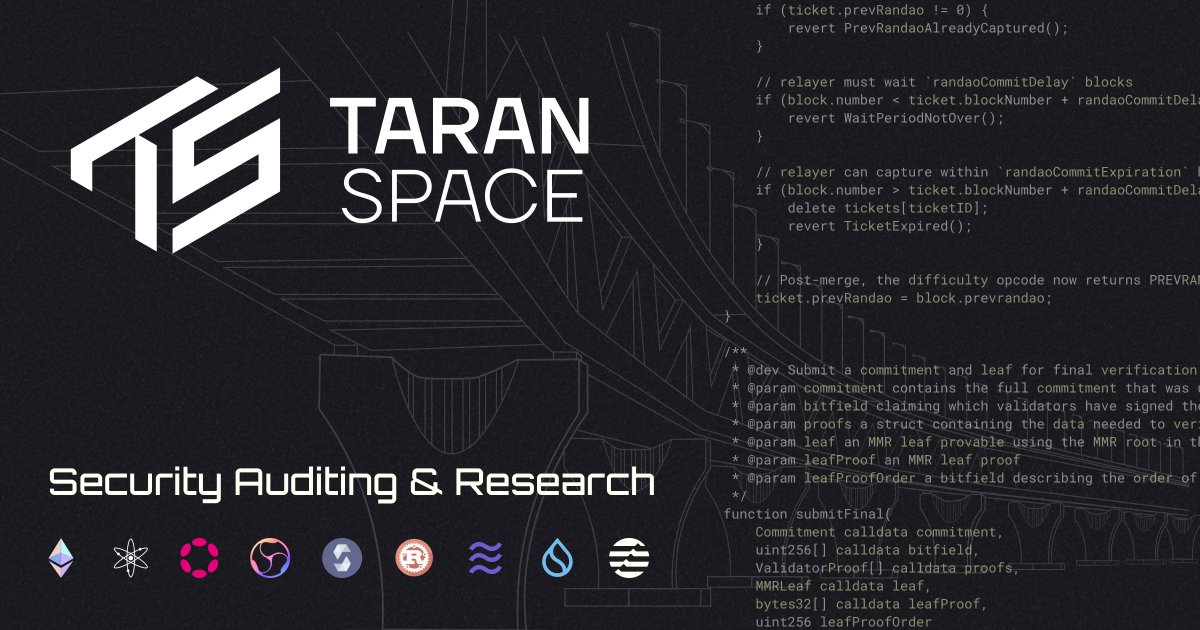 Taran.Space tweet media