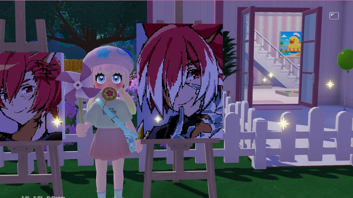 loyalcatffxiv's tweet image. I draw him in Heartopia again hehe💕