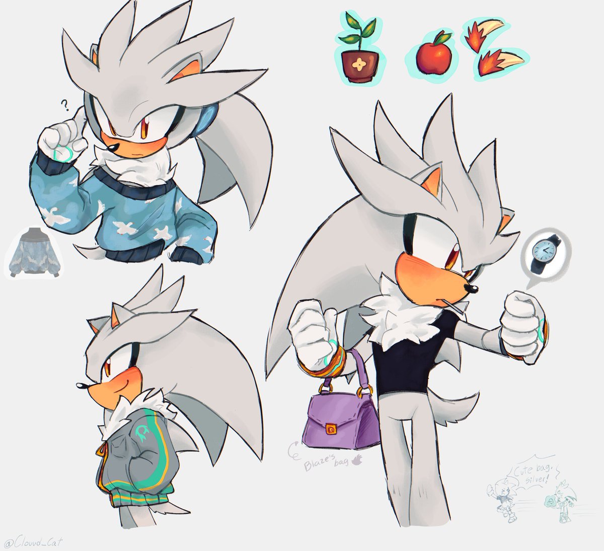 Clouud_Cat's tweet image. I have a new brush🙂‍↕️
#SilverTheHedgehog