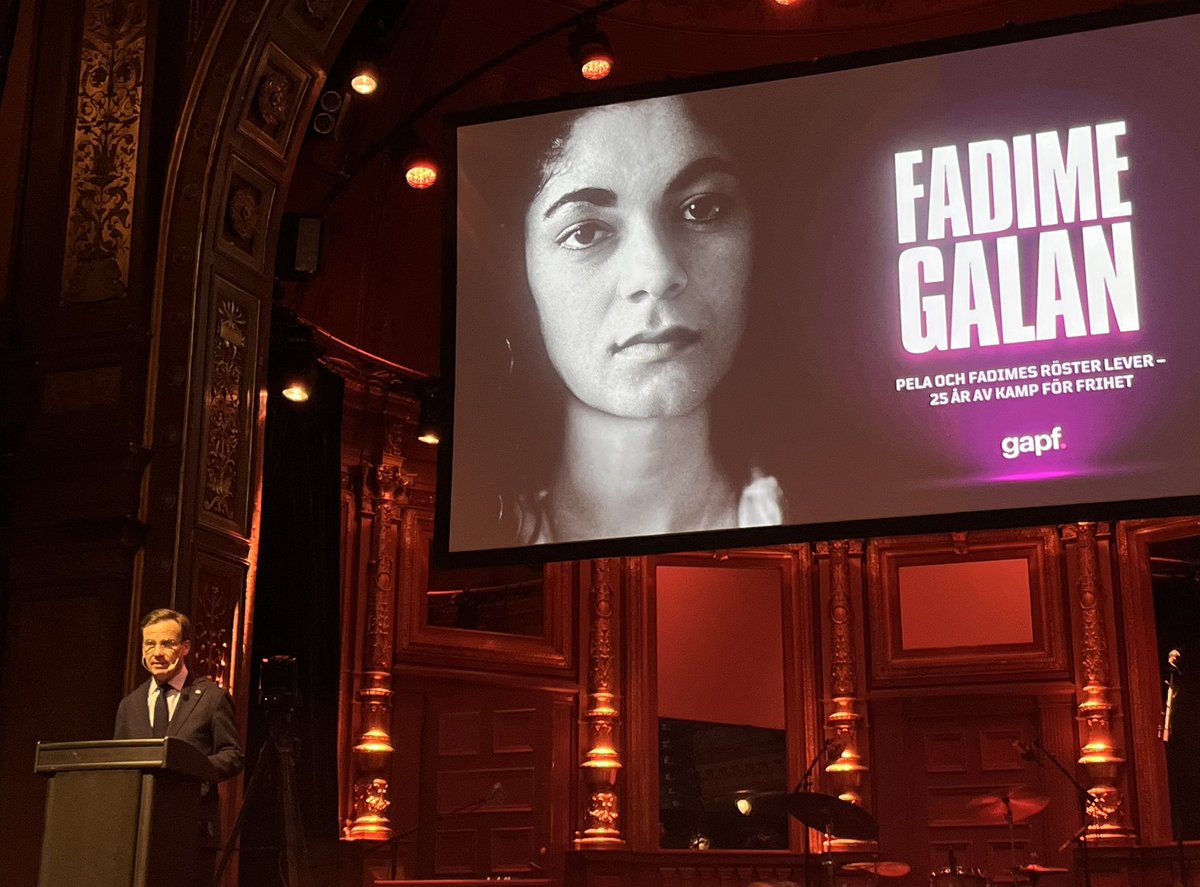 tystochtimid's tweet photo. Trevlig eftermiddag/kväll på Berns med min kära vän @rektor_linnea 👌🏻 Välförtjänt pris gick i år till @Sakine 🏆
Tack @GAPF för erat viktiga arbete! 🙏🏻
#Fadimegalan2026 #gapf https://t.co/4Je1rTqdG5
