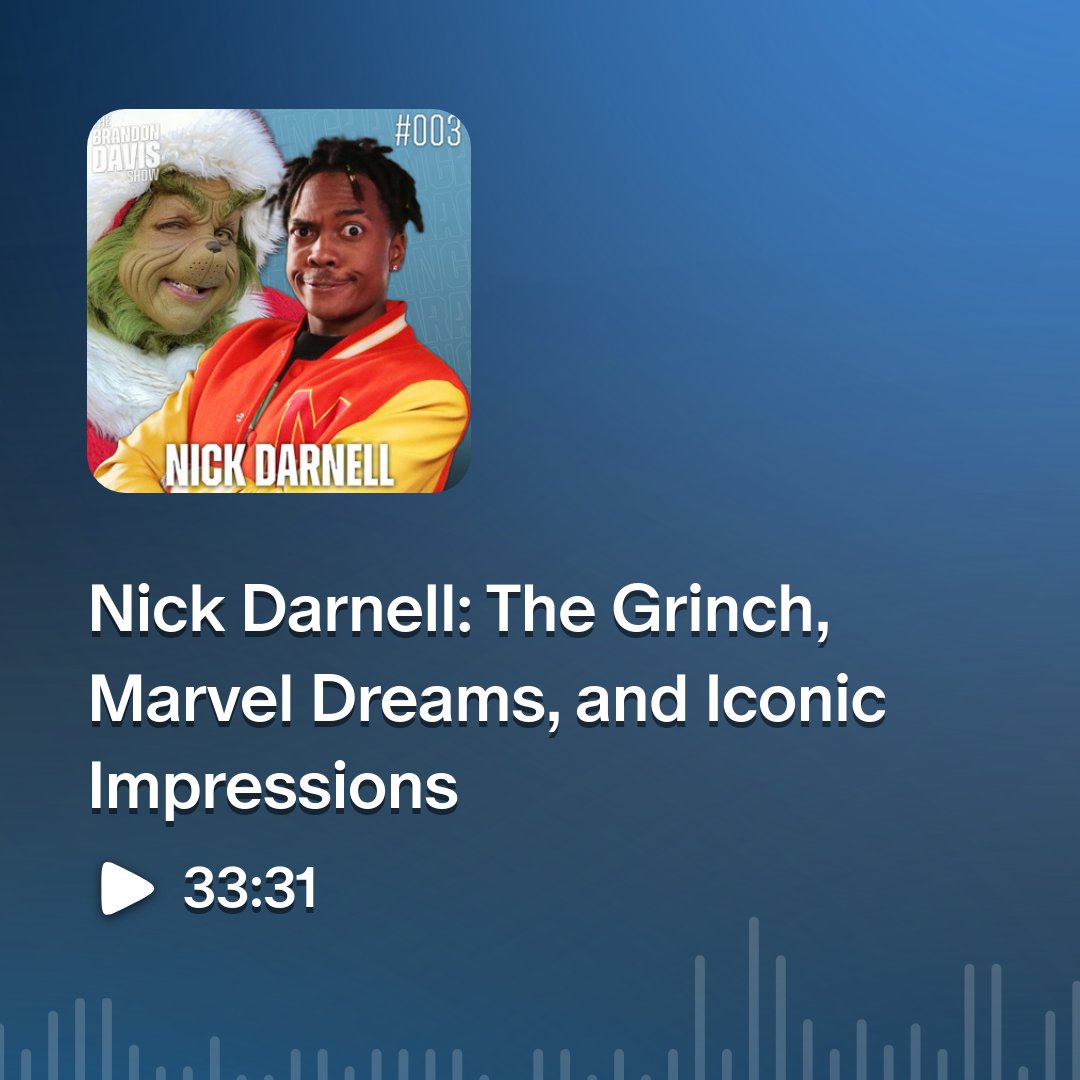 BrandonDavisBD's tweet photo. Nick Darnell is the Main Character!

Not sure you'll ever laugh with one of my episodes more than this one.

Available early now on Patreon!

https://t.co/JDVMoK9f4M https://t.co/Q6wWxPvlQ5