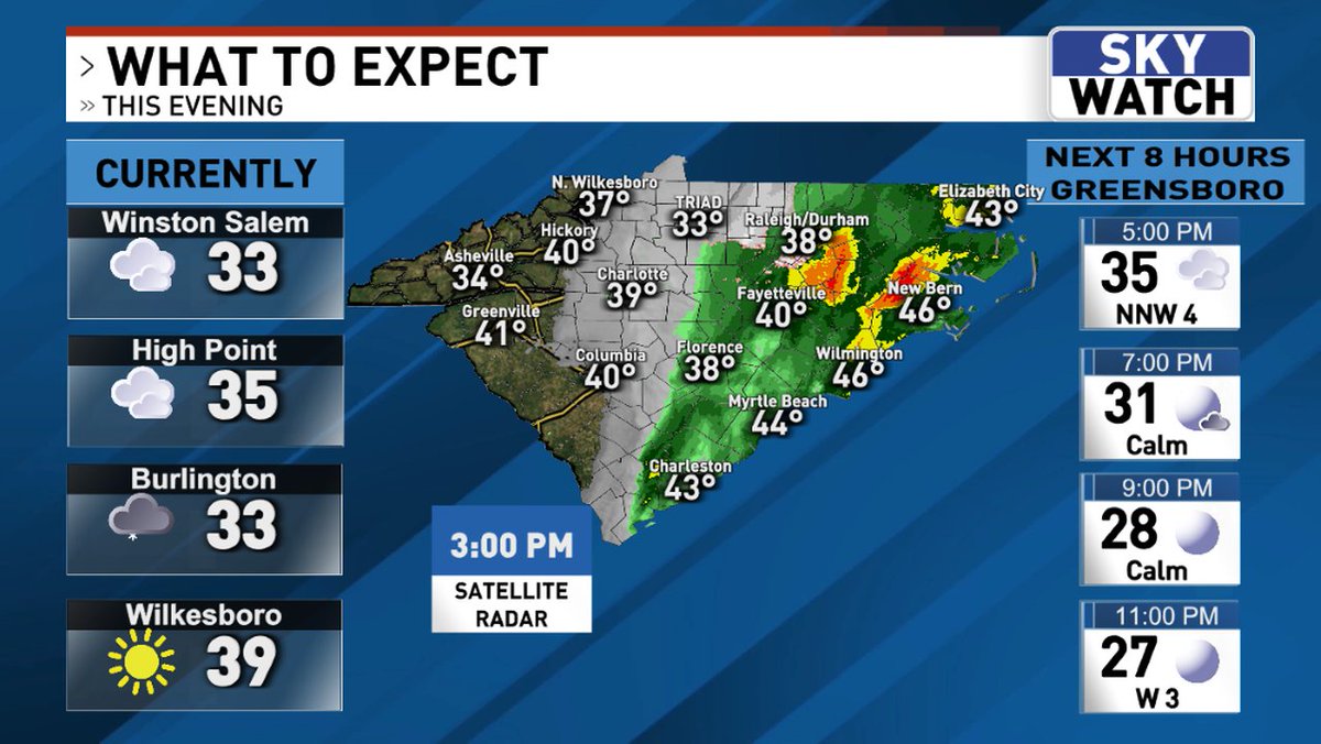 JonathanWeant's tweet image. Good afternoon, here's a look at what's currently going on across the area and what to expect over the next 8 hours.