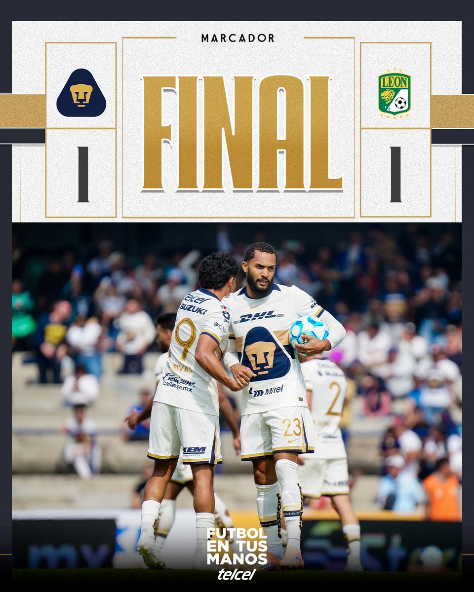 Termina el partido 🐾
<a href="/Telcel/">Telcel</a> 

#UnidosPorLaHistoria #FutbolEnTusManos