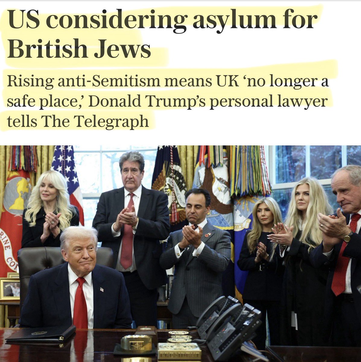 Artemisfornow's tweet image. I don’t  recognise my country anymore.

The US is considering asylum claims from Jews in the UK.

If Labour’s new definition of Islam means people can be investigated for speaking openly about Christianity, this will only get worse.

Today it’s Jews. Catholics could be next.