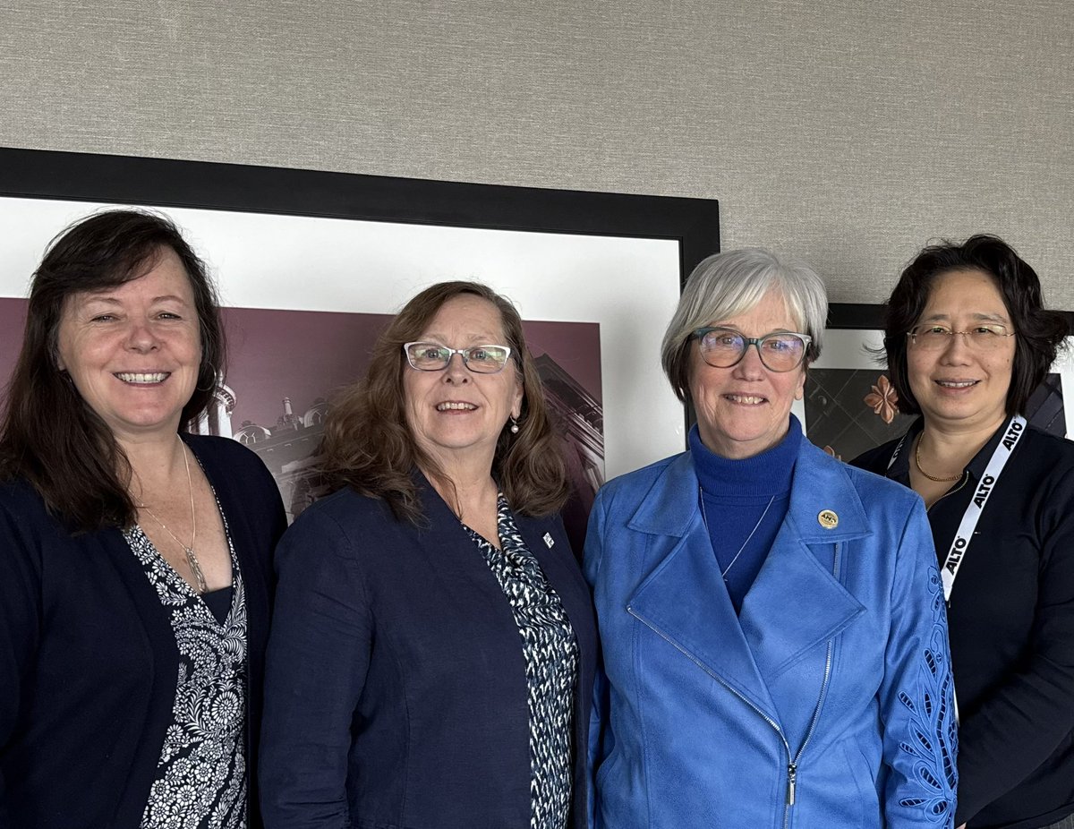 PHAgencies's tweet photo. alPHa would like to thank Mayor Robin Jones, President, AMO for meeting with alPHa representatives -  Dr. Hsiu-Li Wang, Chair, Trudy Sachowski, Past Chair, and @LorettaRyan, CEO - at #ROMA2026 Conference. alPHa appreciates this strong working relationship. #PublicHealthMatters https://t.co/hcmdg1eFkL