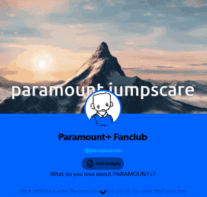 Paramount+ Fanclub tweet media