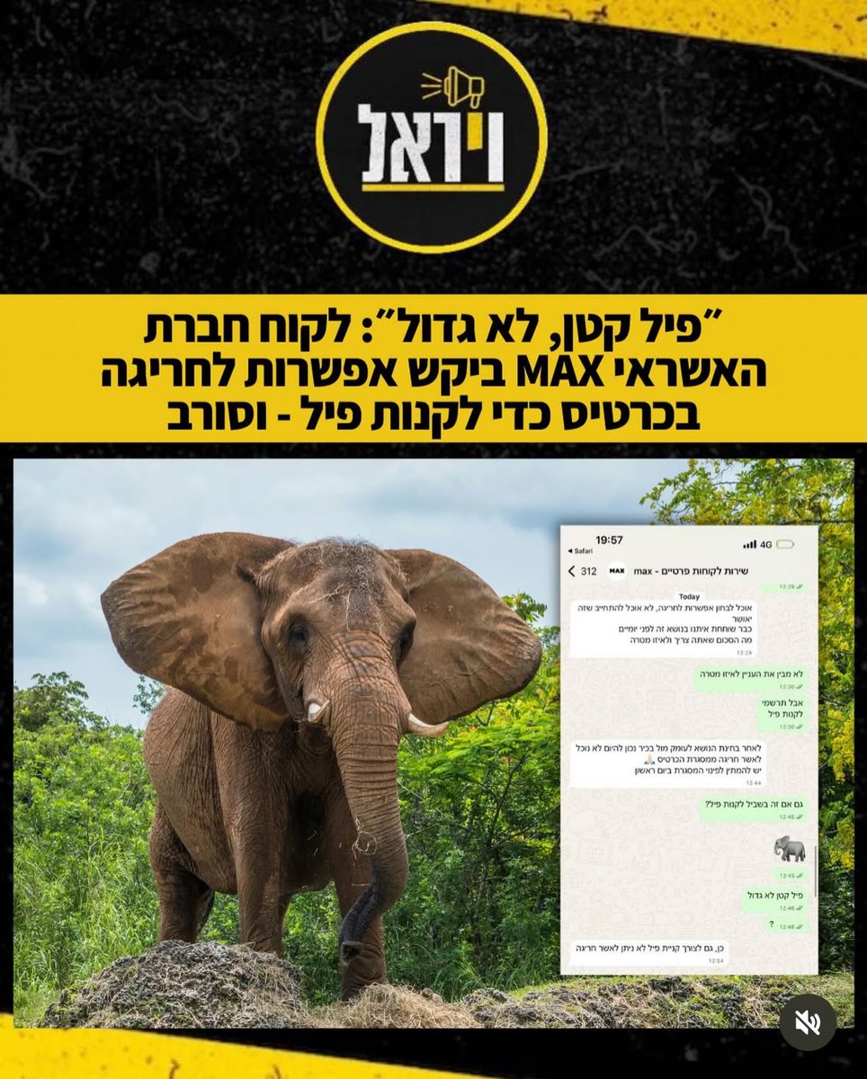 פותחים את הדלת, מוכרים את התנין, קונים פיל וסוגרים את הדלת
