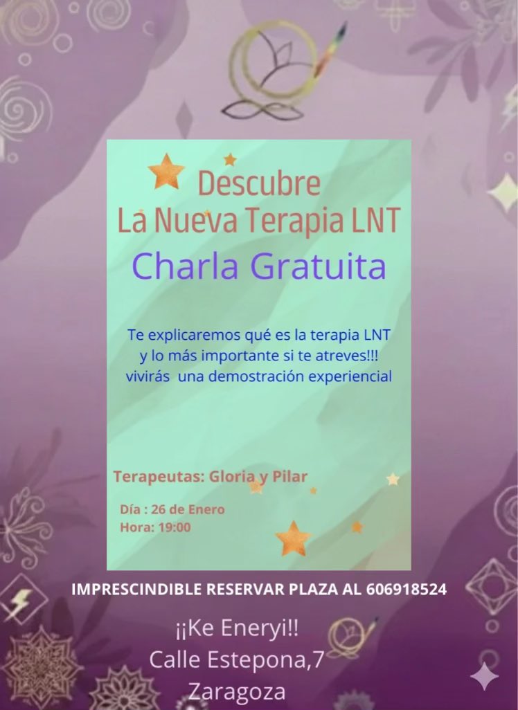 KeEneryi's tweet photo. CHARLA GRATUITA DE LNT (La Nueva Terapia)
Sientes que es momento de equilibrar tu cuerpo físico, emocional y espiritual. Te invitamos a conocer el sistema de sanación  cuántica que está transformando vidas.
 @DosAlmasLNT https://t.co/G3Pg70vyqS