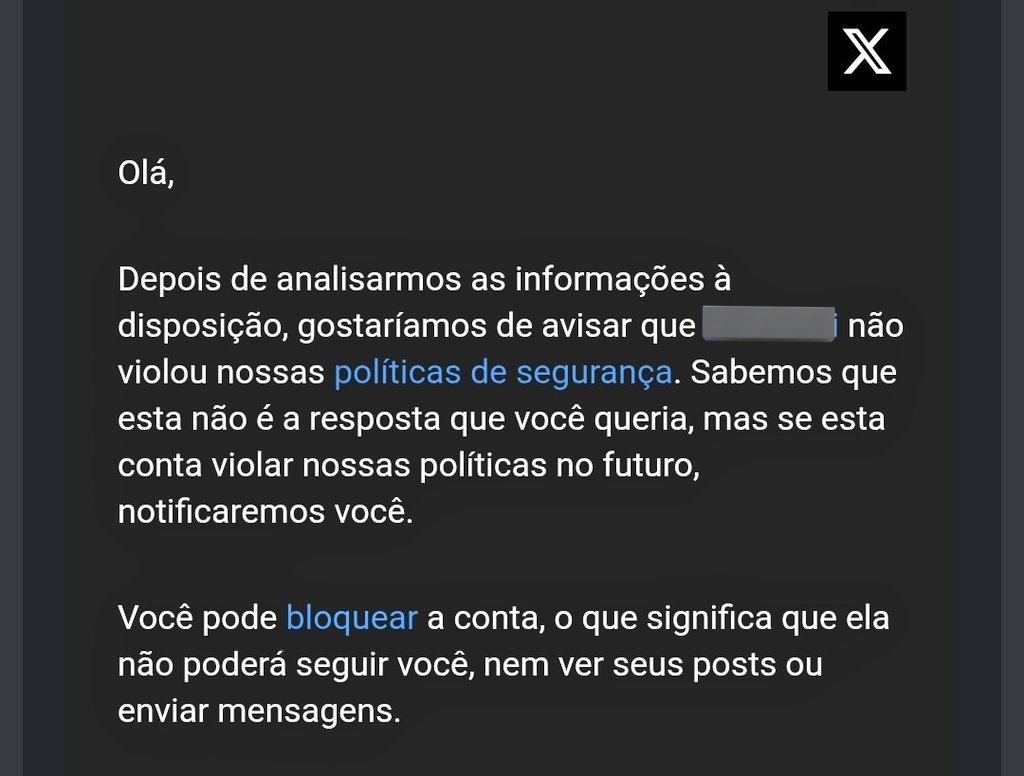 Silvestreq0's tweet photo. Você faz uma denúncia a um post racista (acho que sei o pq ta aparecendo tantos ultimamente) e essa é a resposta do X https://t.co/QQsGEm0rOZ