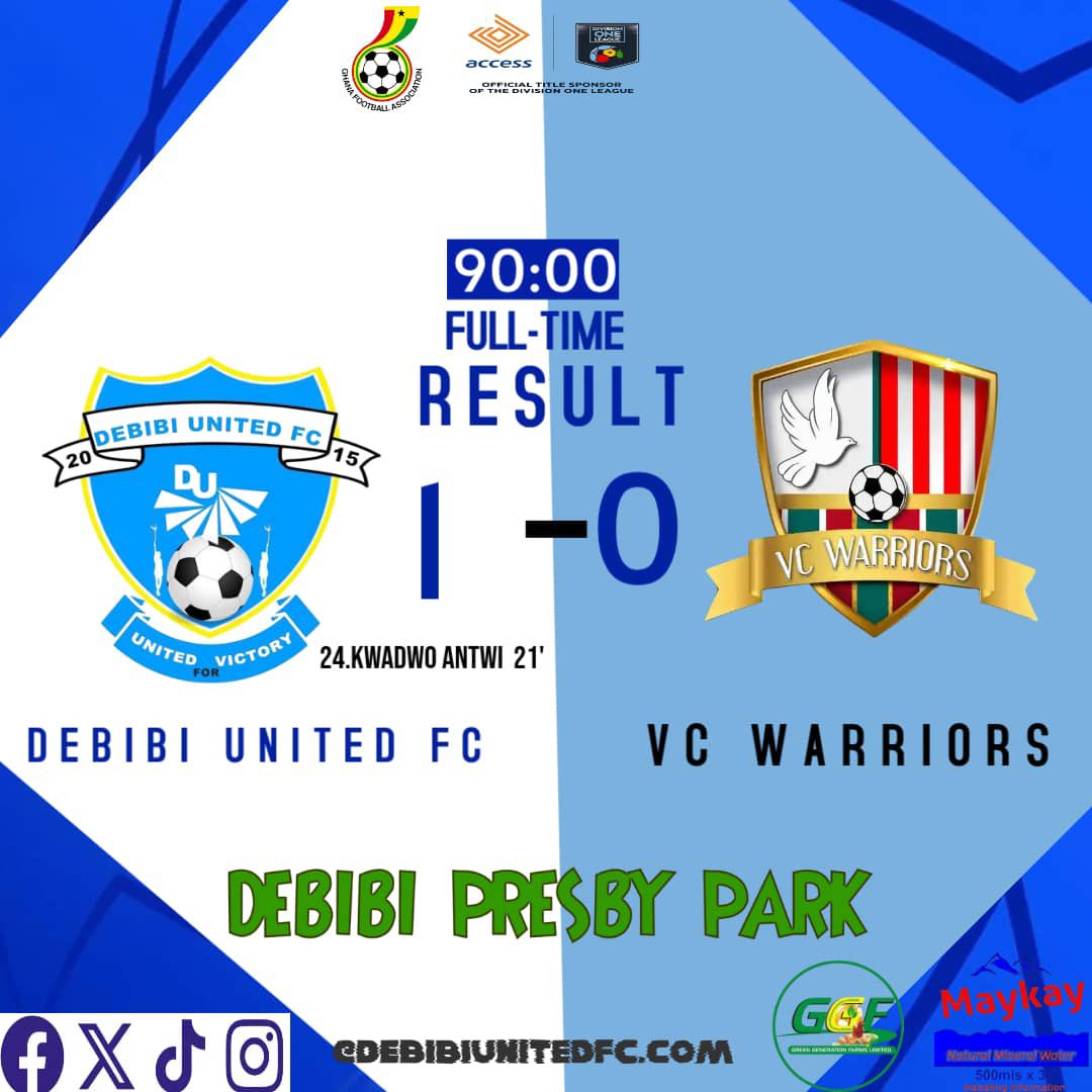 debibiunitedfc's tweet photo. Full Time score 

#maykaydrinkingwater
#greengenerationfarms
#unitedforvictory
#Matchday16 https://t.co/fE2lBlP5l0