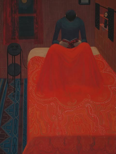 MenschOhneMusil's tweet image. Margo Hoff, Murder Mystery (1945).