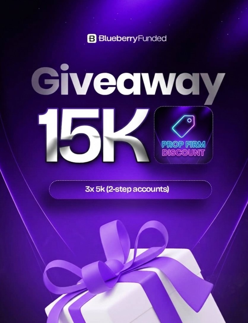 Propcoupouns's tweet photo. $15k (3 x $5k)  Funded Account Giveaway with Blueberry following our official partnership.

To enter:
Sign up : https://t.co/jVjVEPwAjT

Follow : @jully_son @BlueberryFunded @BBFAffiliates  @Tk_beachen

Tag 3 traders
Like and repost 

Winners will be announced 7 days https://t.co/9aFUwOj4AF