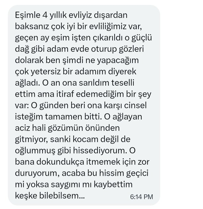 gizlioIsun's tweet image. Kocası ağladı diye soğuyan kadın