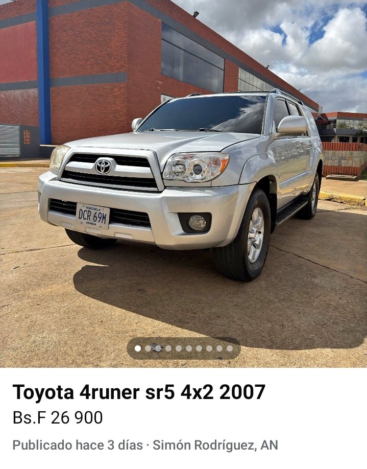 Precio de carros usados en  Estados Unidos / Venezuela