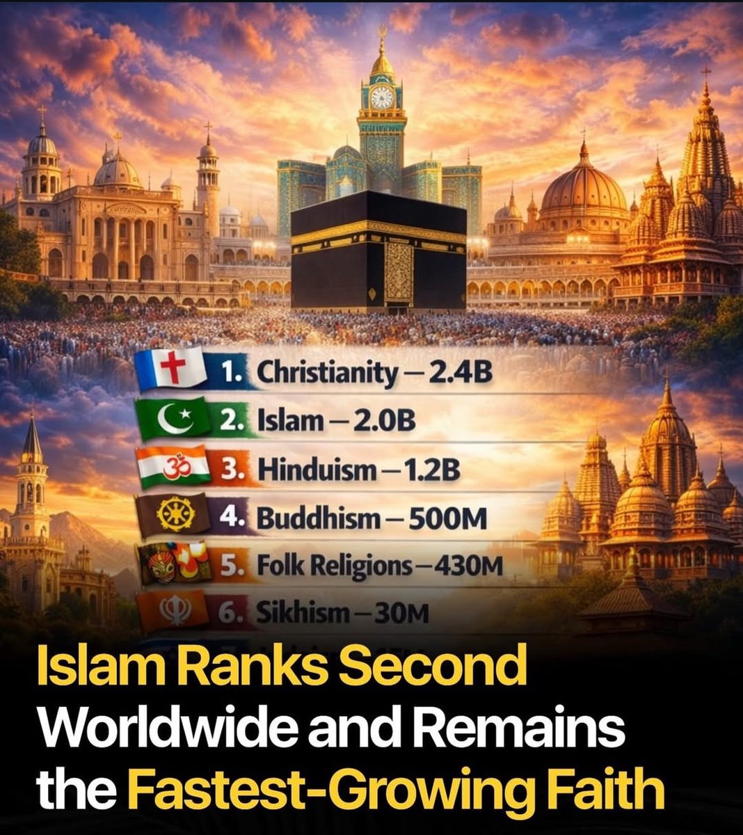 AllahGreatQuran's tweet image. Islam will soon become number one religion☝🏼In’Sha’Allah